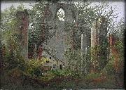 Caspar David Friedrich Ruins of Eldena Monastery near Greifswald oil painting artist